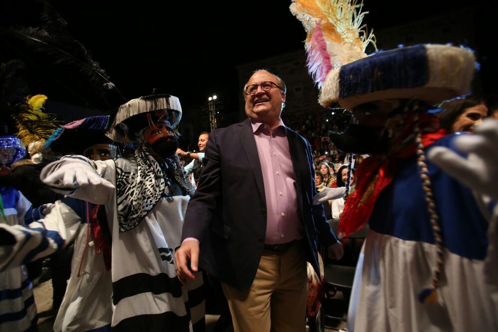 El mandatario disfrutando el festival./Juan Carlos Reyes - EL UNIVERSAL
