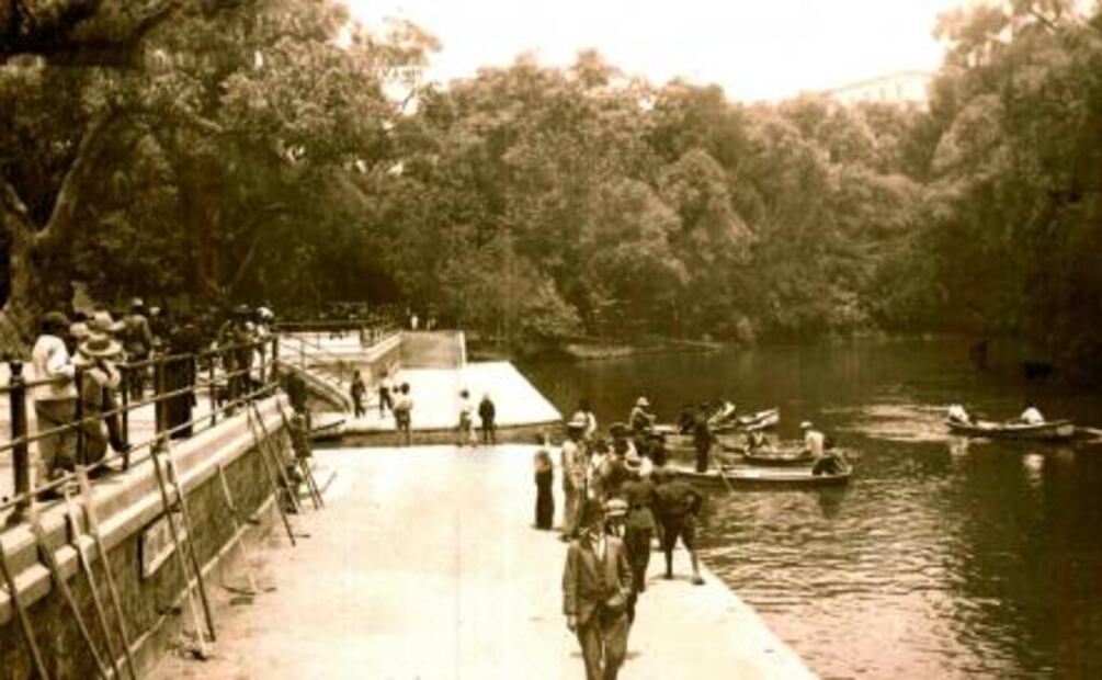 Cuando se iba a pescar al lago de Chapultepec