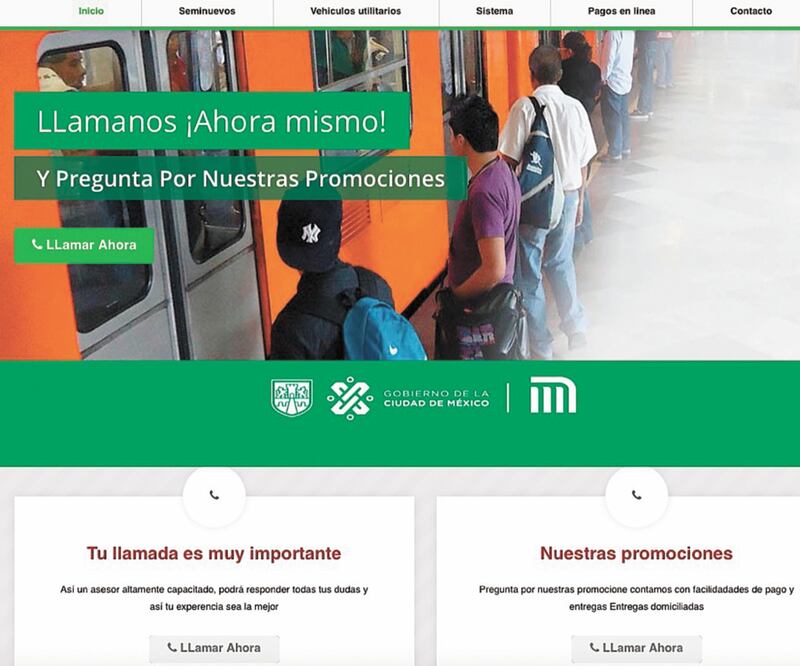 A través de la página www.ventas@rematesmetrocdmx.com ofertan autos que supuestamente pertenecieron a altos directivos del STC. CAPTURAS DE PANTALLA