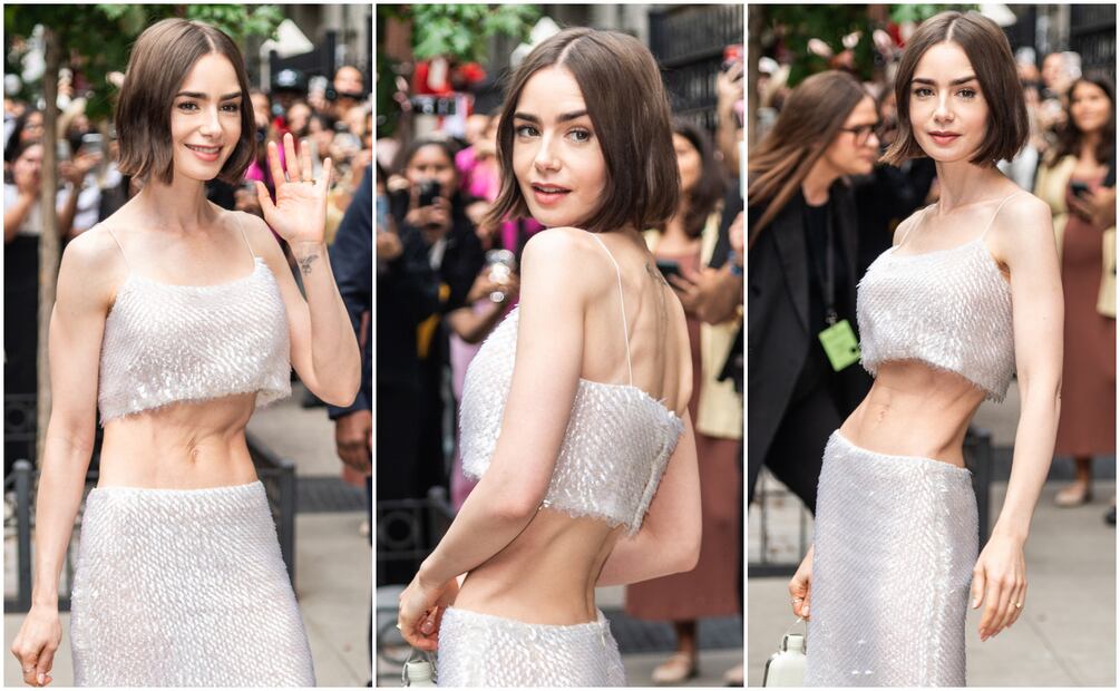 Usuarios han expresado su preocupación por la "delgadez extrema" de Lily Collins, y han cuestionado el mensaje que ella y su equipo de imagen han querido enviar. Foto: Splash News