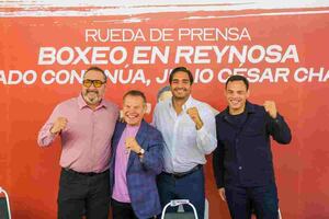 Promueven pelea de Julio César Chávez Jr. en Reynosa; Julio César Chávez “reta” a Carlos Peña a un round
