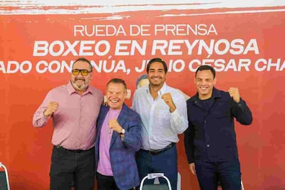 Promueven pelea de Julio César Chávez Jr. en Reynosa; Julio César Chávez “reta” a Carlos Peña a un round