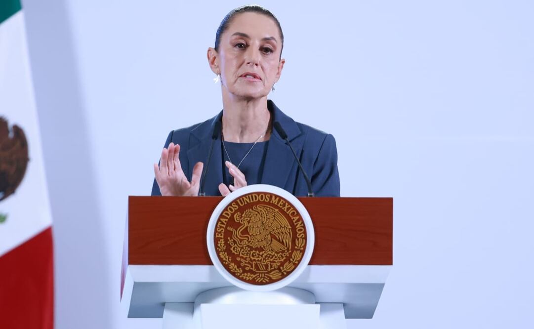 Ciudad de México 12 noviembre 2024 Conferencia de prensa mañanera encabezada por la presidenta Claudia Sheinbaum Pardo en el salón de tesorería de Palacio Nacional. Foto: Fernanda Rojas/ EL UNIVERSAL