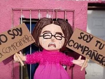 Crean piñata de "compañere" y los tunden en redes