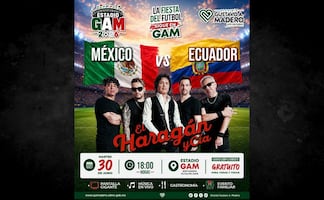 El Haragán y Compañía dará concierto gratis en GAM; instalarán pantalla gigante para el México vs Ecuador