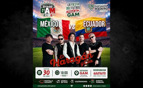 Free concert and live soccer screening in Mexico City's Gustavo A. Madero