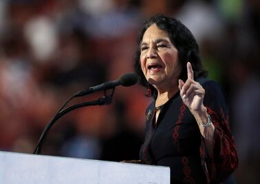 Debemos apartar a Trump del camino: Dolores Huerta