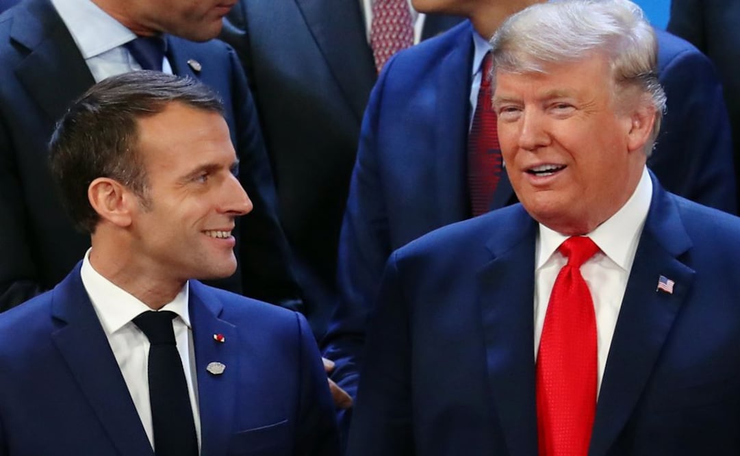 El presidente de Francia, Emmanuel Macron, y su par estadounidense, Donald Trump en Argentina  (Foto: Reuters / Archivo)