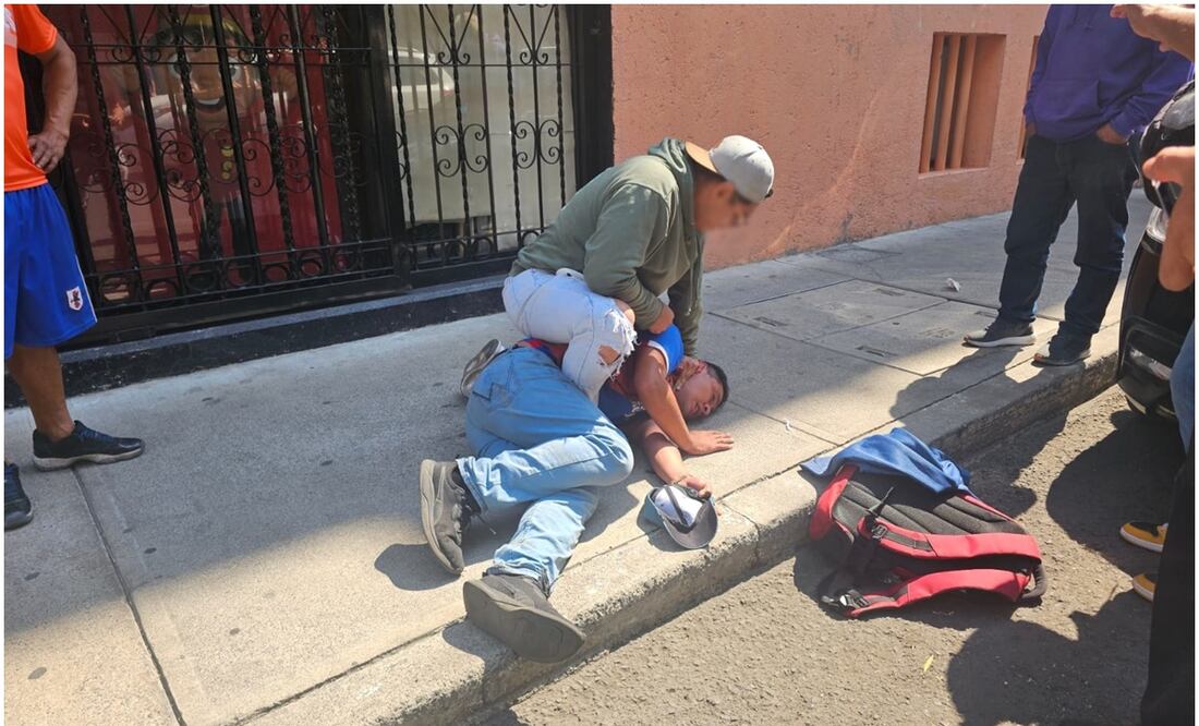 Detienen a asaltante del Centro de la CDMX. Foto: Especial