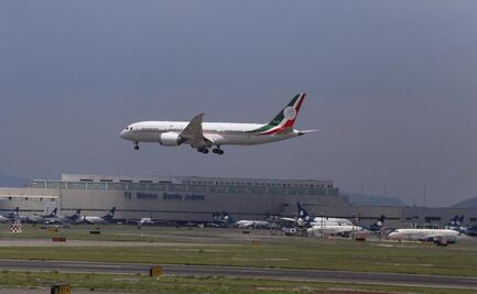 Aterriza avión presidencial TP-01 en el AICM