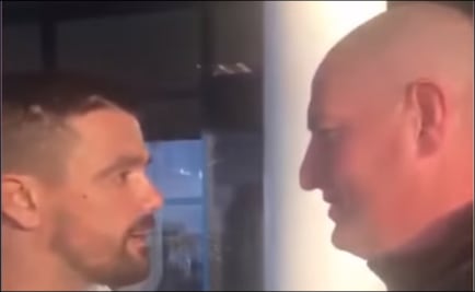 Ex futbolista del Rangers encara a aficionado que lo insultó