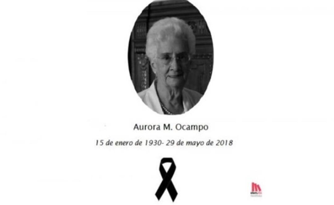 Murió la maestra Aurora M. Ocampo
