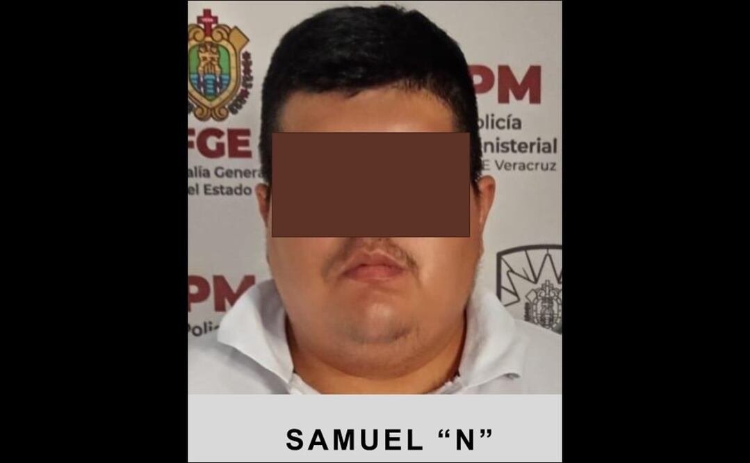 El padre de la víctima y del medio hermano, Samuel “N”, también fue detenido y vinculado a proceso. Foto: Fiscalía de Veracruz