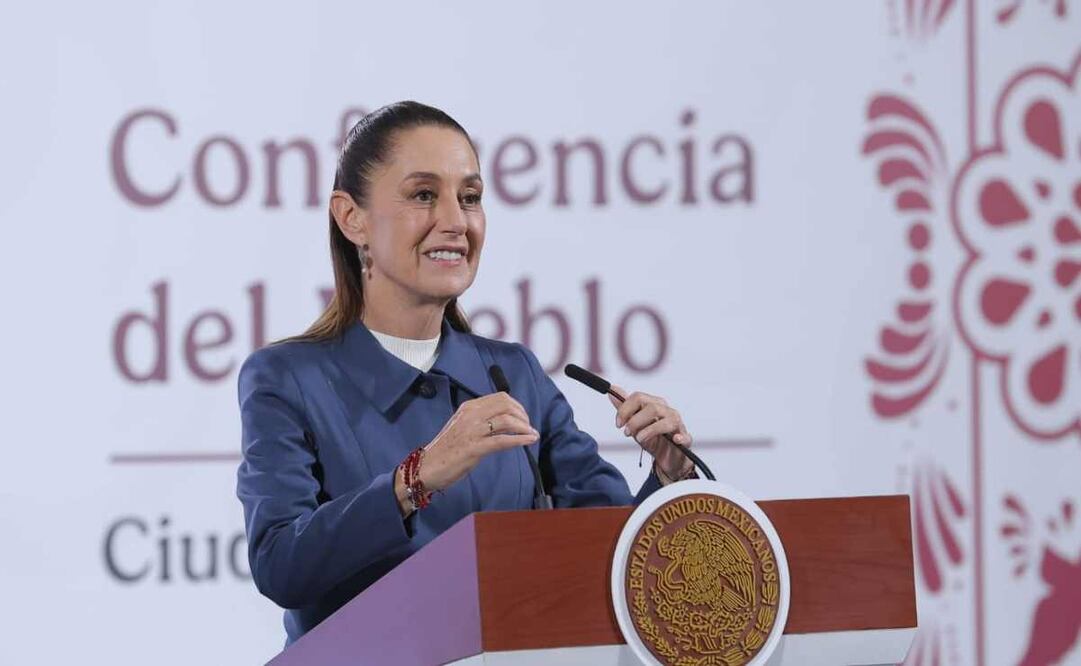 La presidenta Claudia Sheinbaum durante la mañanera de este 2 de septiembre del 2025. Foto: Gabriel Pano / EL UNIVERSAL.