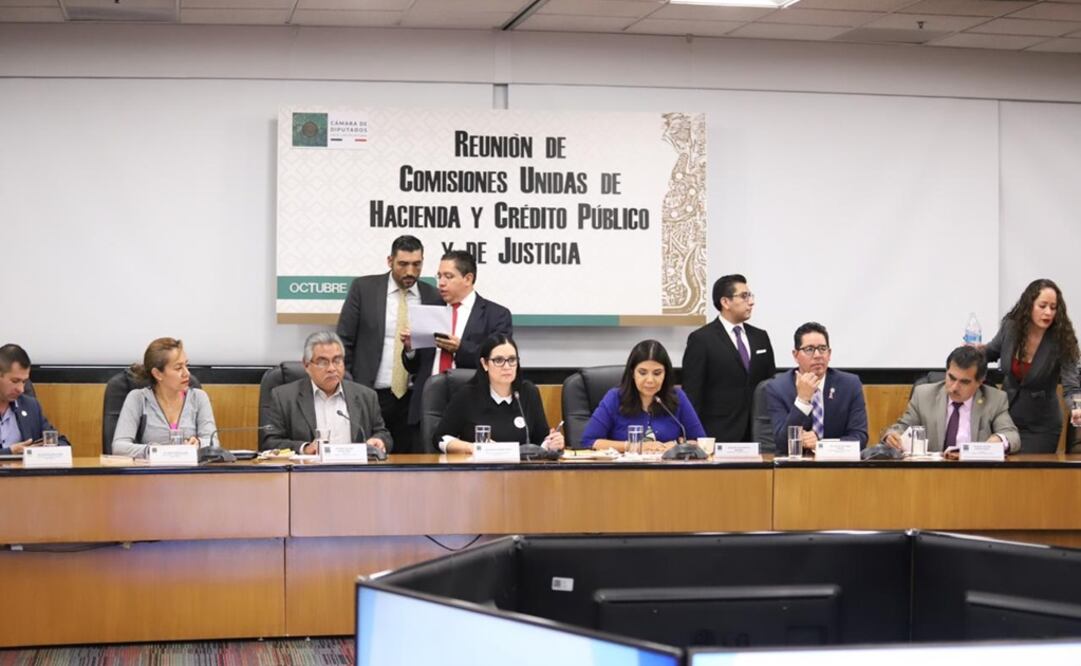 Reunión de Comisiones Unidas de Justicia y Hacienda y Crédito Público de la Cámara de Diputados / Tomada de Twitter @IgnacioBCamposE