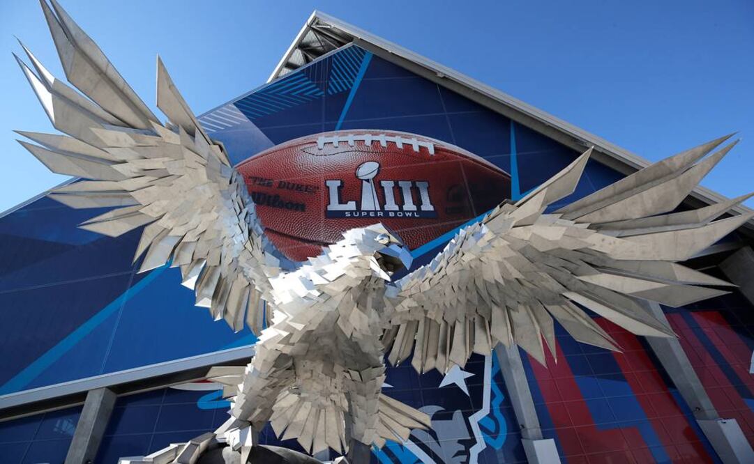 Instalaciones del Mercedes Benz Stadium previo al juego entre Rams y Patriots. FOTO/REUTERS