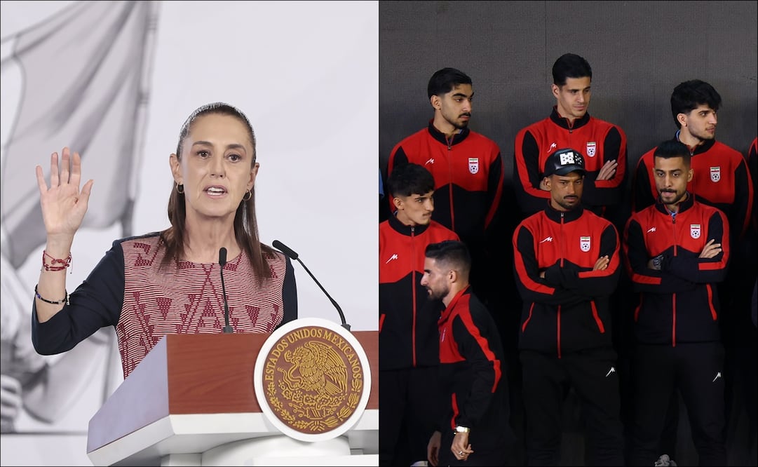 Claudia Sheinbaum confirma que Irán se hospedará en México durante el Mundial 2026 / FOTOS: EFE
