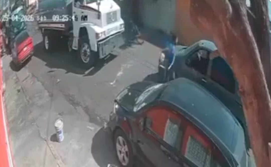 Conductor de pipa es baleado tras incidente vial en Chimalhuacán. Foto: Captura de pantalla