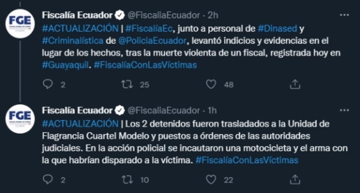 Asesinan en Ecuador a fiscal que investigaba feminicidios