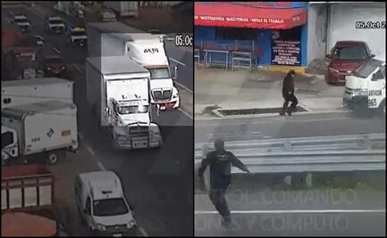 Tras robar un tráiler, asaltante intenta escapar en transporte público de Tlaxcala