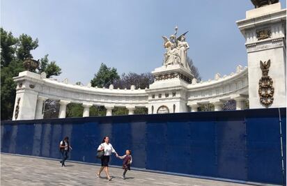 Resguardan monumentos y edificios del Centro Histórico por marcha del Día de la mujer