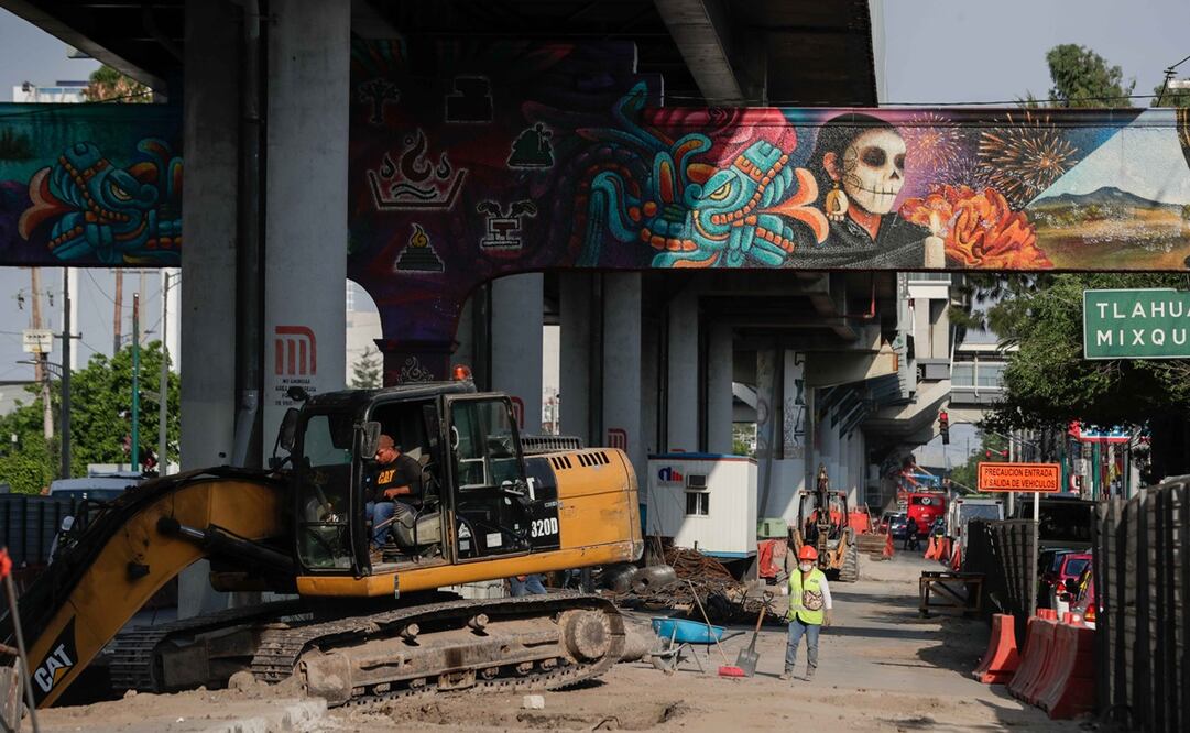 Recorrido por la línea 12 del metro a la altura de la avenida Tláhuac a dos años del accidente ocurrido el 3 de Mayo de 2021. Foto: Diego SImón