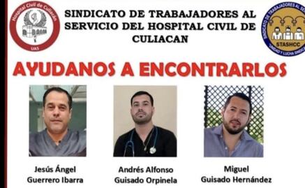 Localizan vivos a 3 miembros del sector salud en Sinaloa; desconocen motivos de su desaparición