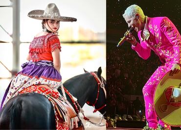 Reina de la Federación Mexicana de Charrería reacciona a traje de charro rosa de Christian Chávez