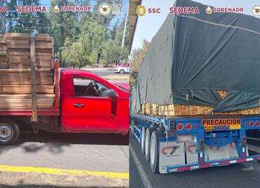 Aseguran más de 40 metros cúbicos de productos maderables en Tlalpan e Iztapalapa