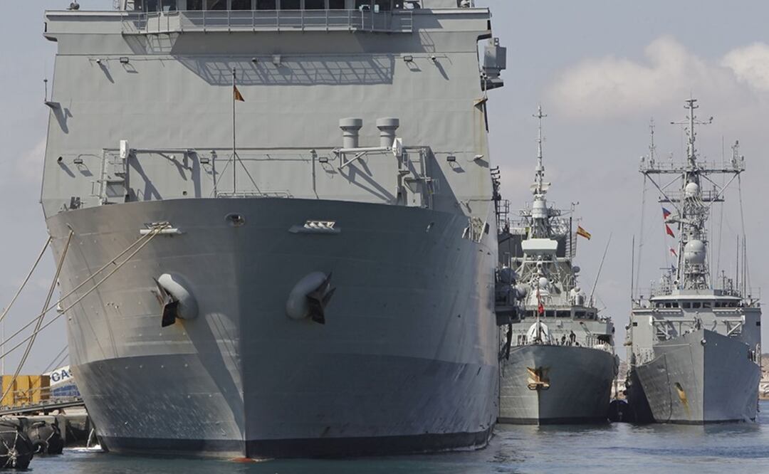 Barcos, aeronaves, submarinos y medios de Infantería de Marina de la Armada, que participaron en el ejercicio FLOTEX-23. Foto: Ilustrativa. EFE