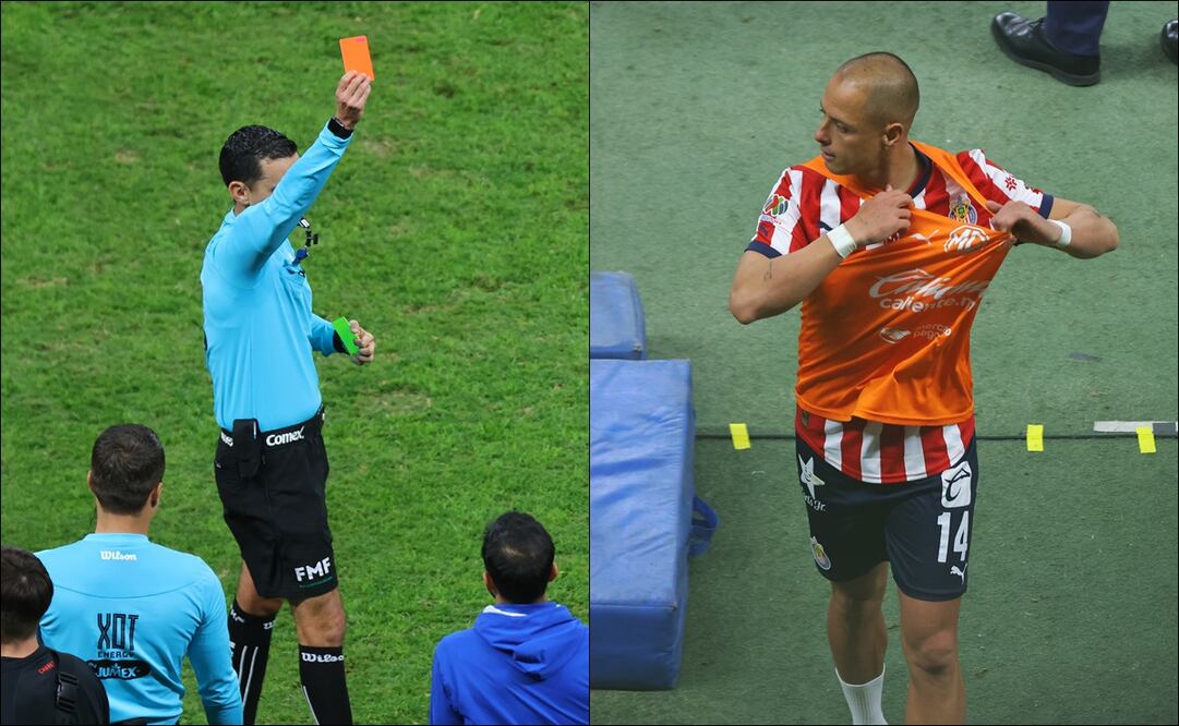 Chicharito fue expulsado en el Clásico Tapatío / Foto: Especiales