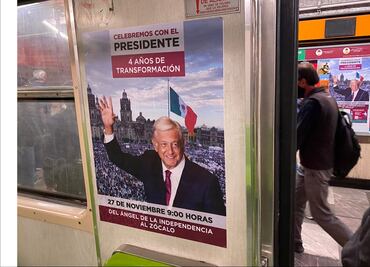 “Benefactores anónimos” apoyan el acarreo a la marcha de AMLO