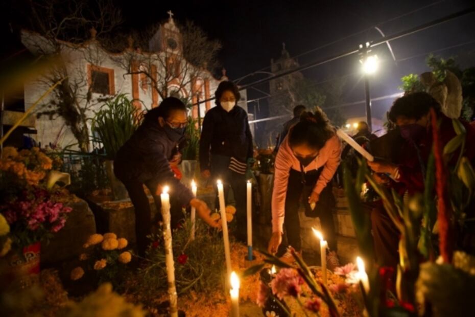 Así regresó el festejo al panteón de Mixquic