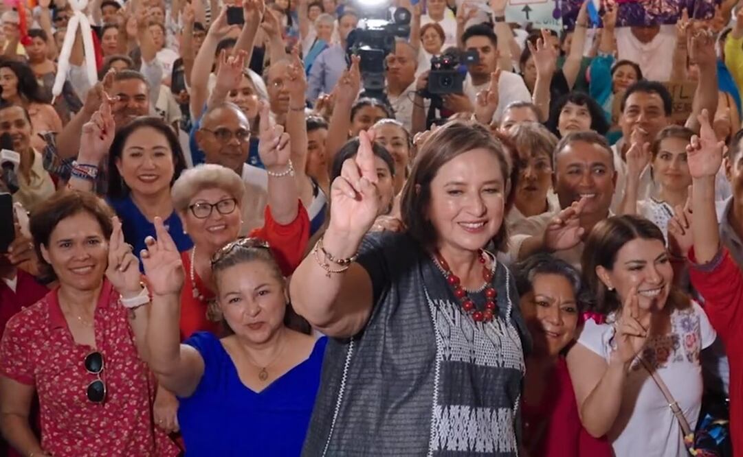 El spot finaliza con la frase “Xóchitl, fuerte como tú”. Foto: captura de pantalla