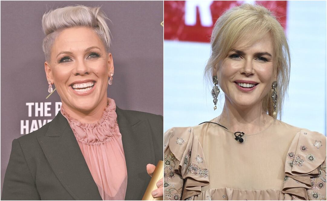 De izquierda a derecha: Pink y Nicole Kidman. Fotos: Reuters y AP