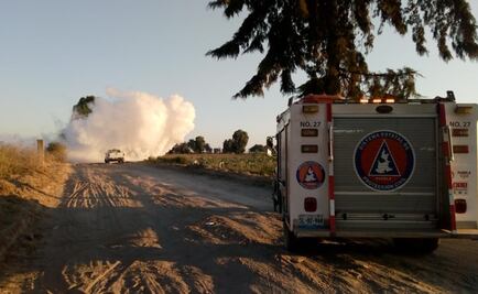 Fuga de gas en ducto de Pemex provoca cierre de autopista en Puebla