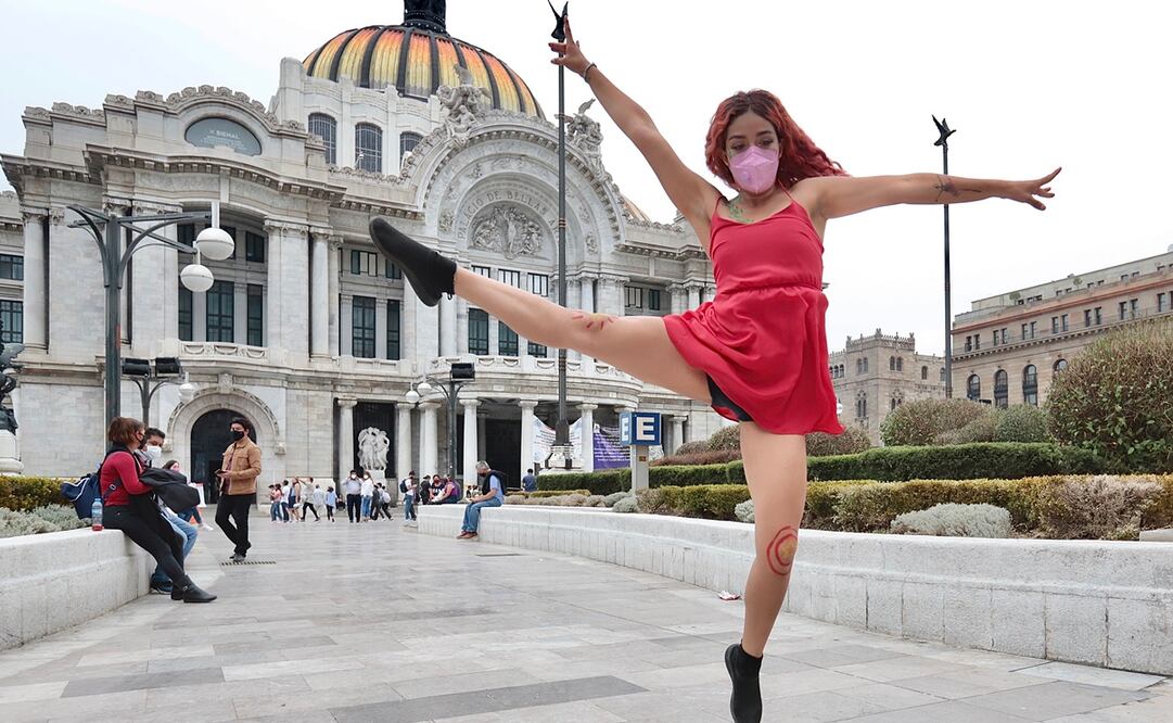 Protesta en el Día Internacional de la Danza. Fotos: Berenice Fregoso