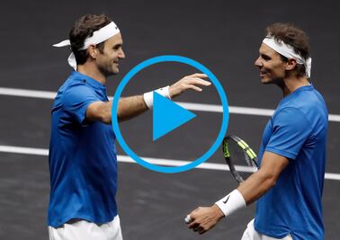 Nadal y Federer ganan su primer partido juntos 