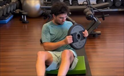 Checo Pérez presume intenso entrenamiento de cara a la nueva temporada de la Fórmula 1