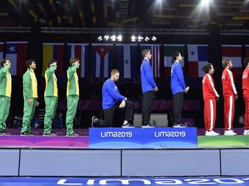 Atletas que protestaron durante el himno en Lima 2019 son amenazados para Tokio 2020