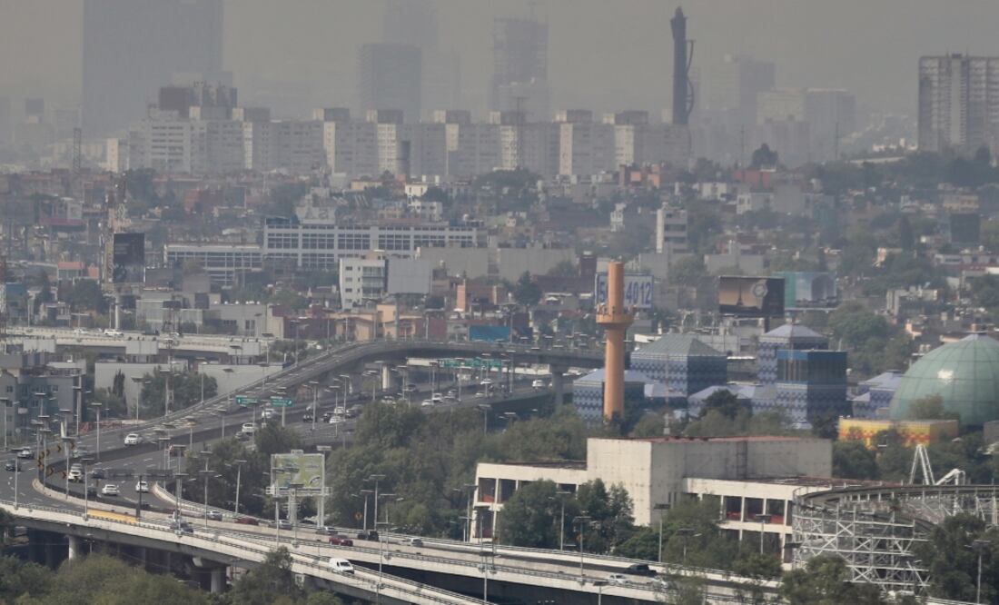 Mala calidad del aire. El miércoles se registraron 162 puntos imecas en la estación Pedregal, de la delegación Álvaro Obregón.