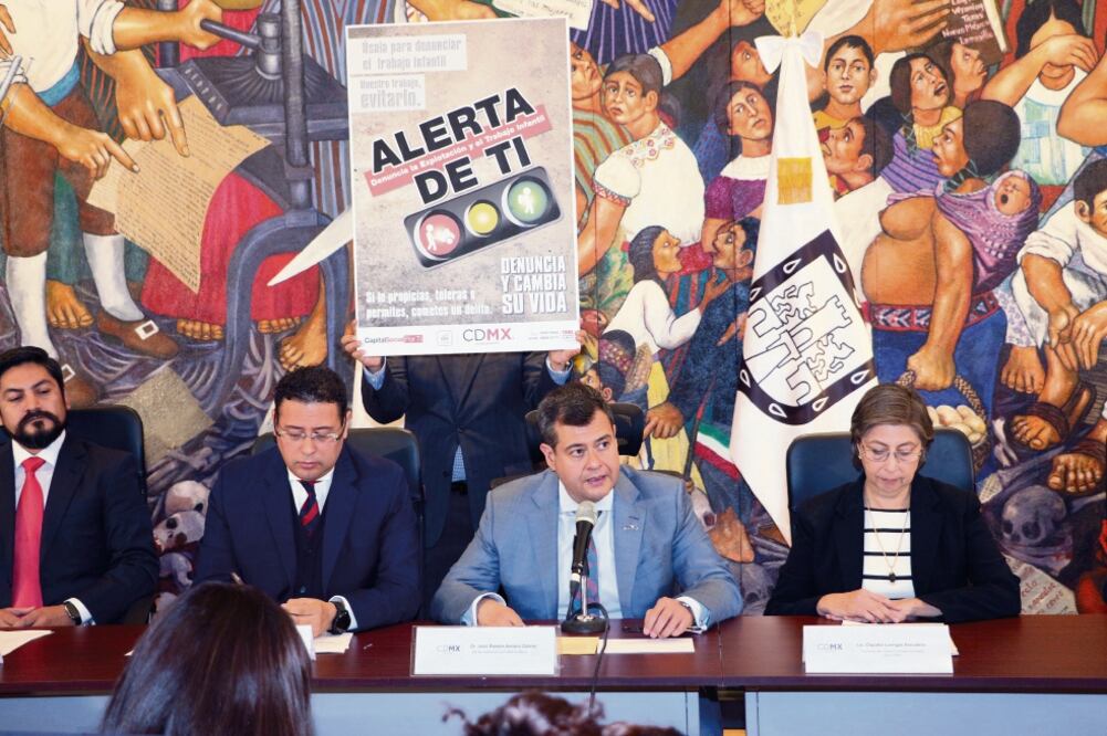 El jefe de Gobierno, José Ramón Amieva, comentó que parte de la estrategia es identificar más puntos de explotación infantil; a la fecha han sido detectados 50 (ESPECIAL)