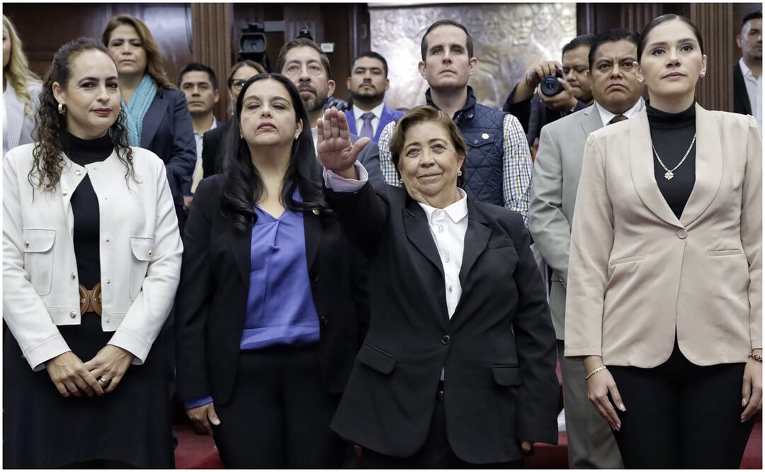 Blanca María Ibarra Ochoa, fue designada por el Congreso del Estado como la alcaldesa sustituta de Cotija, Michoacán (4/12/2024). Foto: Especial