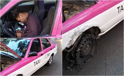 Captan a taxista inconsciente en carriles laterales de Churubusco