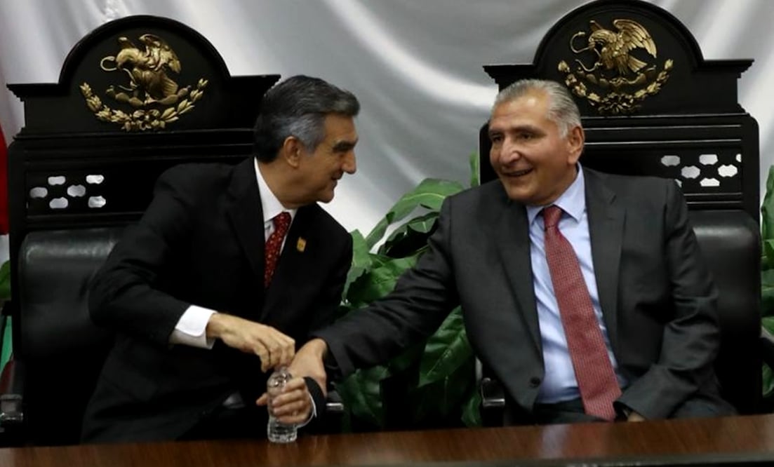 Adán Augusto dijo que existirá total y absoluto respaldo al gobernador Américo Villarreal. Foto: Valente Rosas