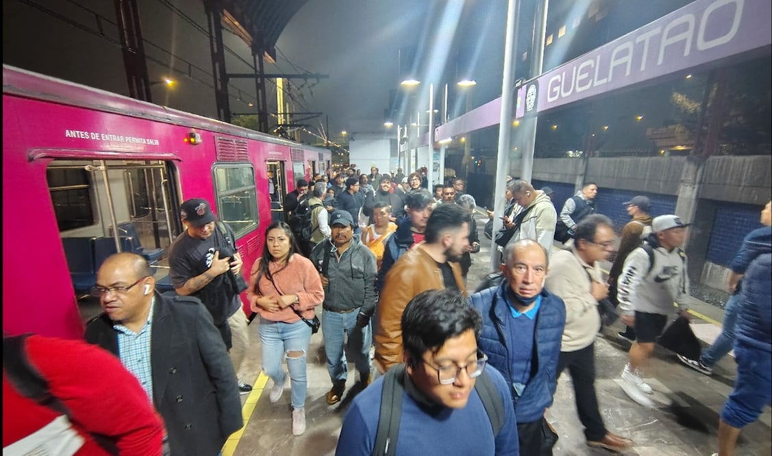 Lluvias afectaron cinco de las 10 estaciones de la Línea A del tramo de Peñón Viejo a La Paz. Foto: Luis Camacho / EL UNIVERSAL