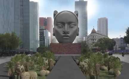 AMLO respalda estatua de “Tlali”; Sheinbaum asegura que no es la versión definitiva