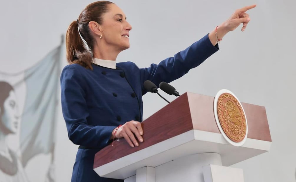 Presidenta Claudia Sheinbaum Pardo durante su conferencia de prensa desde Jalisco (06/03/2026). Foto: Presidencia
