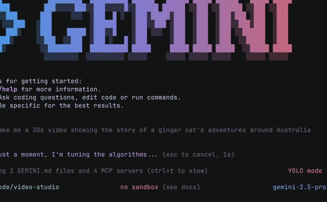 Google lanza Gemini CLI, el agente de IA para desarrolladores. Imagen: Google