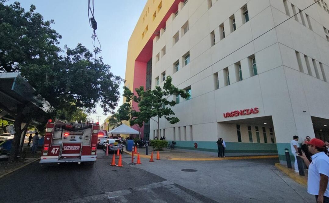 El personal y pacientes evacuados fueron colocados en otra de las áreas del nosocomio a fin de evitar intoxicaciones. Foto: Especial